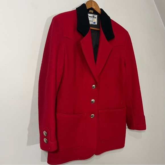 NWT Vintage Red Blazer Jacket Made in Albuquerque Southwestern Western Pioneer - Picture 12 of 14